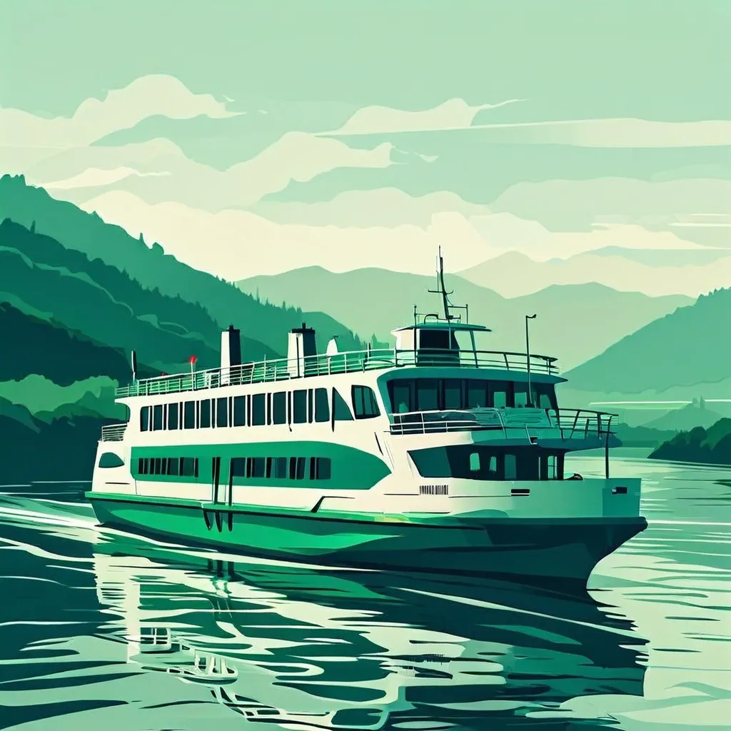 Ferry Transbordadores del Danubio en Austria: Normas para Cruces de Tráfico Rodado