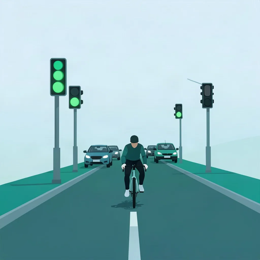 Artikelbild für Die dänische Grüne Welle verstehen: Verkehrsfluss-Koordination erklärt