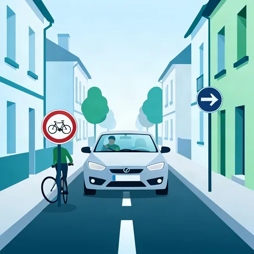 Obraz artykułu Zrozumienie zasad double-sens cyclable w ramach francuskiego Code de la route