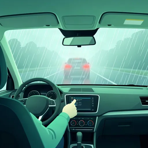 Conduire sous la pluie et le brouillard : règles de visibilité pour l'examen du Code de la route