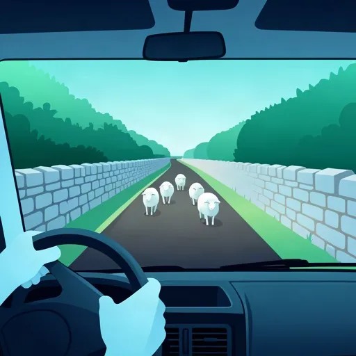 Artikelbild für Gefahren auf irischen Landstraßen bei Dunkelheit meistern