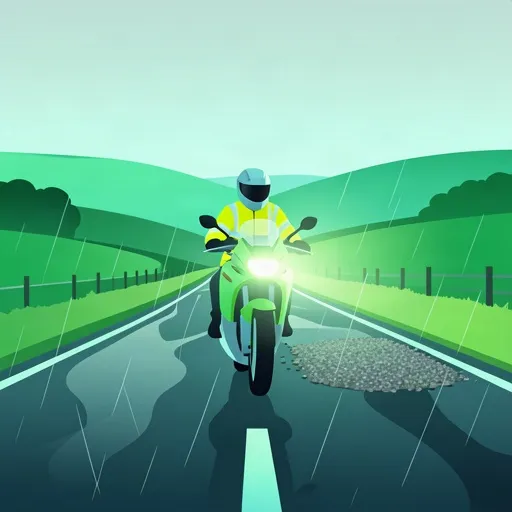 Imagen del artículo Seguridad en motocicleta con lluvia y baja visibilidad