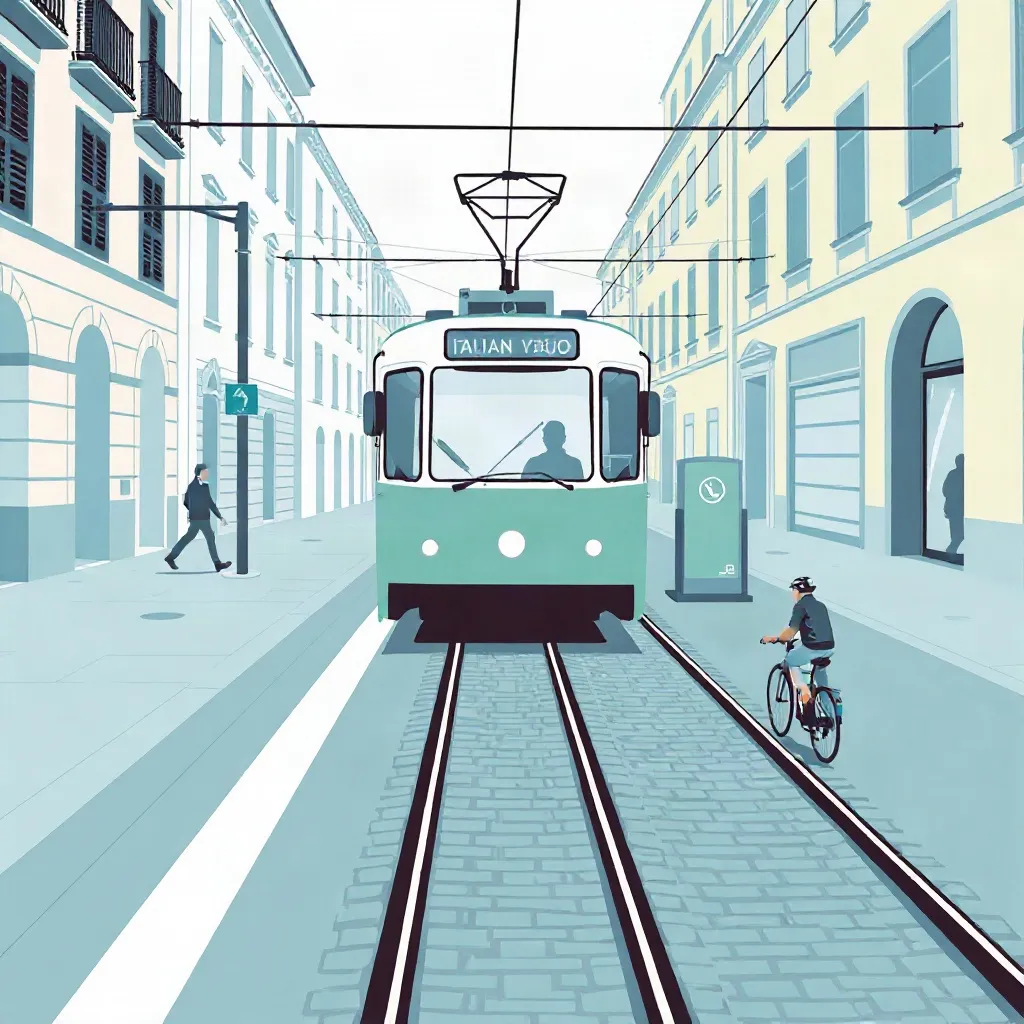 Conduire à proximité des rails de tramway en Italie : règles, priorité et sécurité