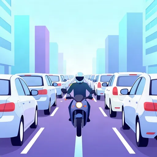 Imagen del artículo Filtrado de carril en motocicletas y puntos ciegos en el tráfico turco