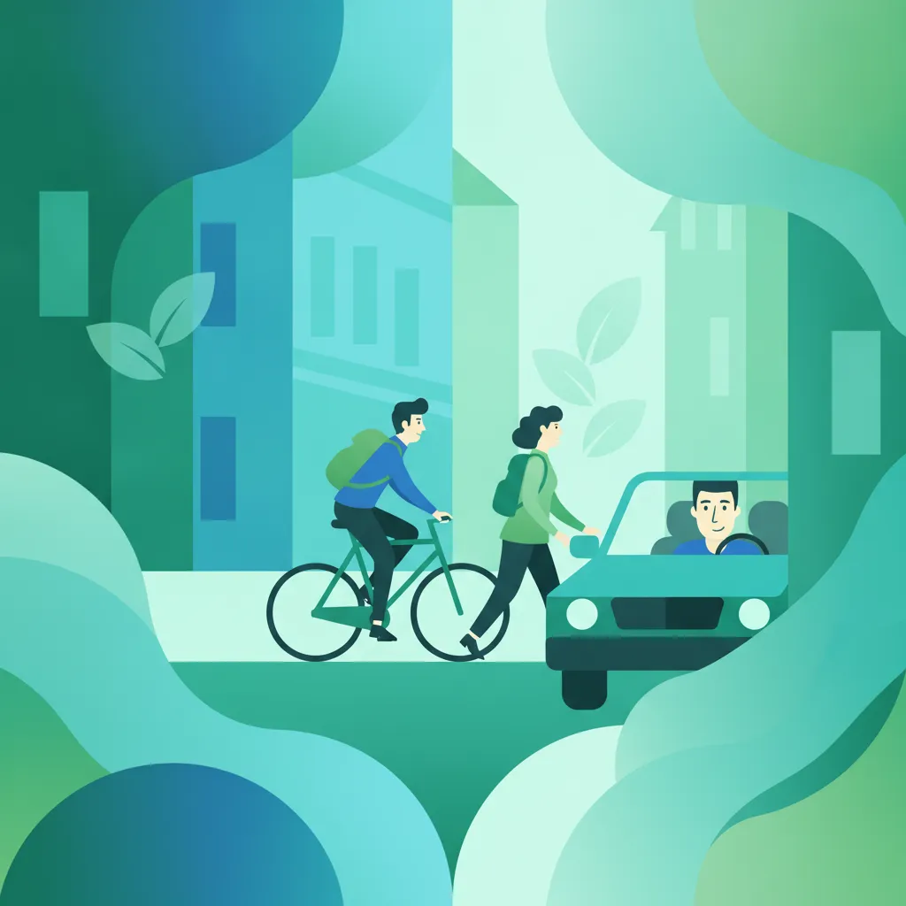 Gemeinsames Fahren mit schutzbedürftigen Verkehrsteilnehmern Unterrichtsbild