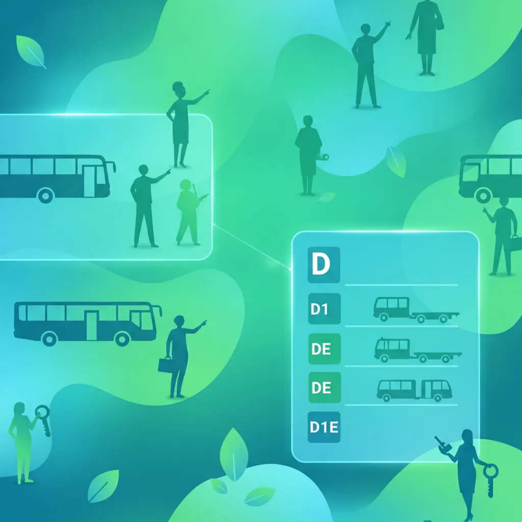 Overview of D, D1, DE, and D1E Licence Categories lesson image