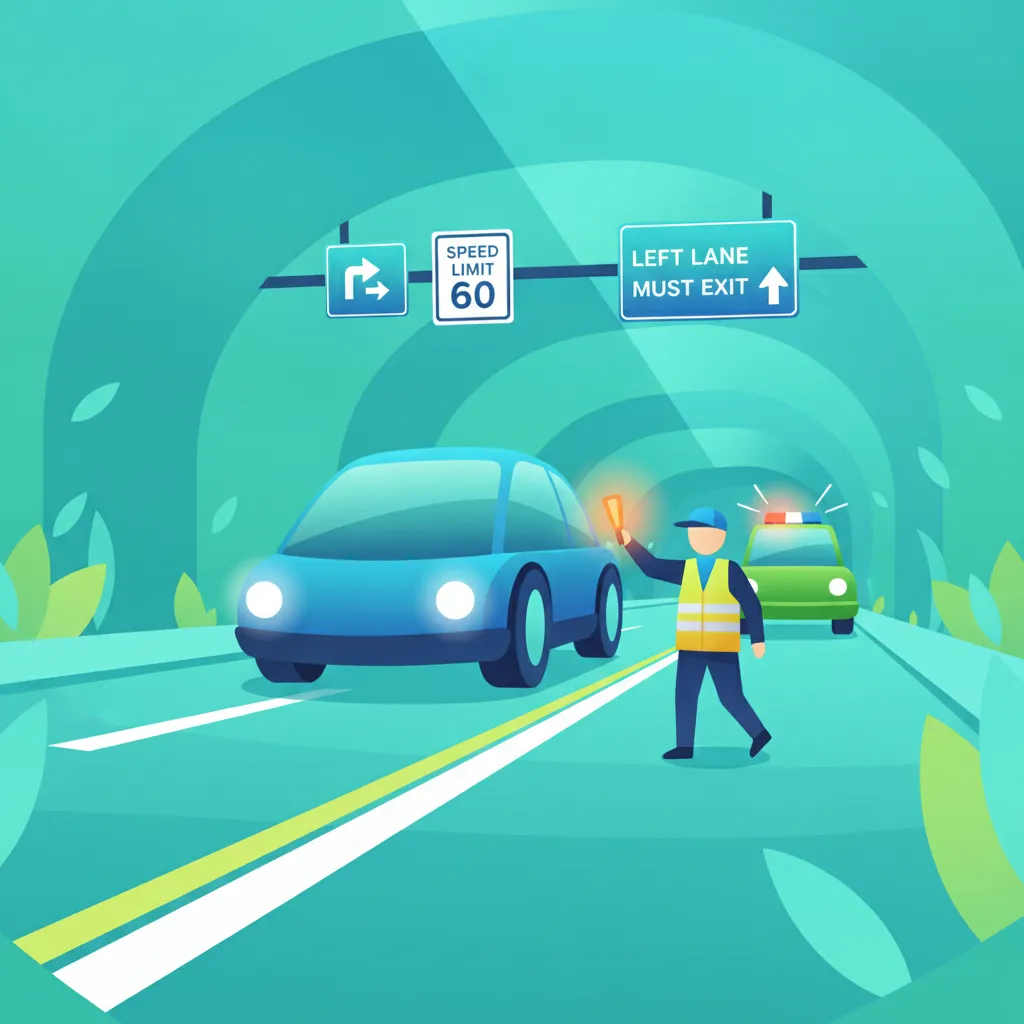 Tunnel Driving Rules and Emergency Procedures lesson image