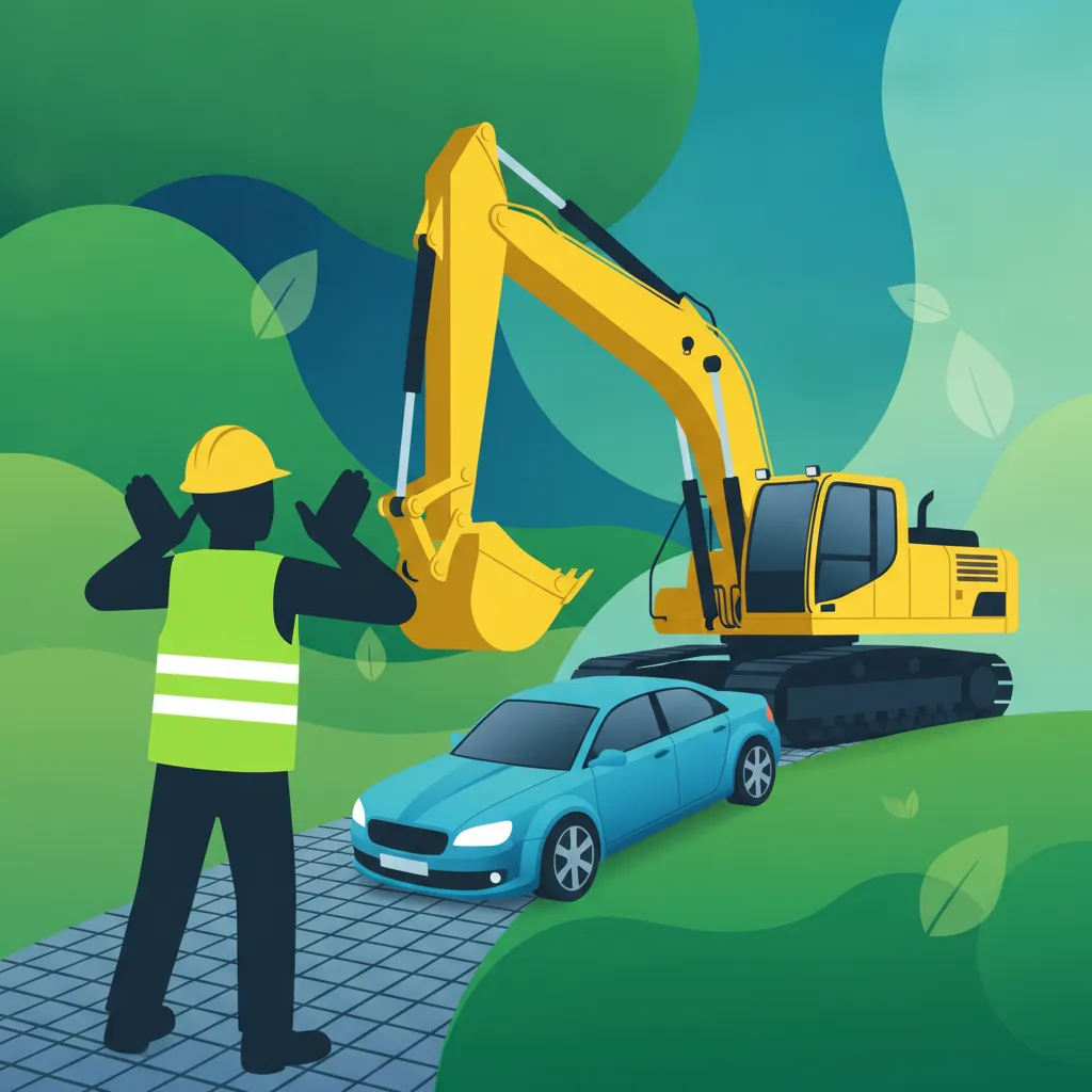 Imagen de la lección Interacción con Vehículos y Tráfico de Construcción