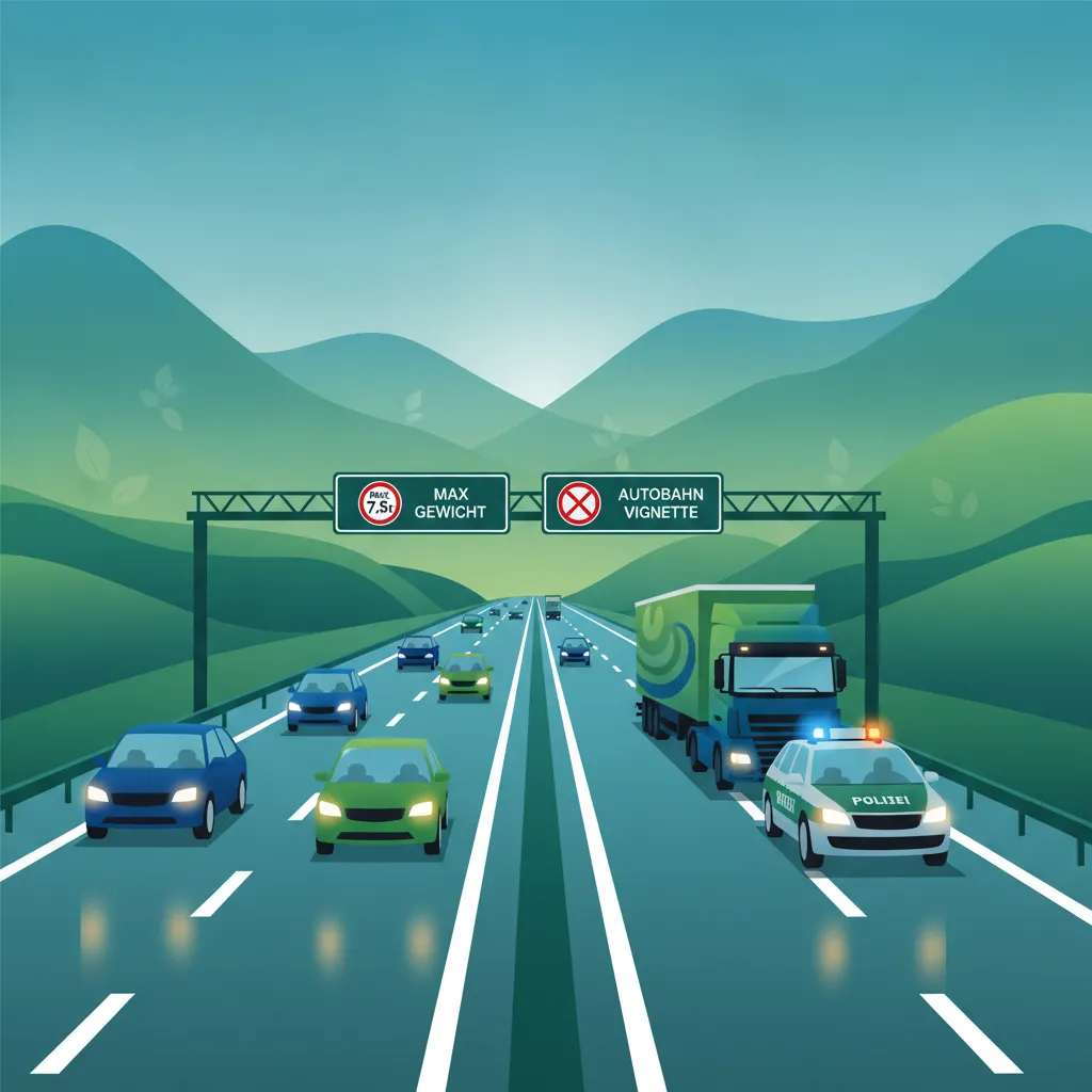 Strafen und Vollzug im Schwerlastverkehr Unterrichtsbild