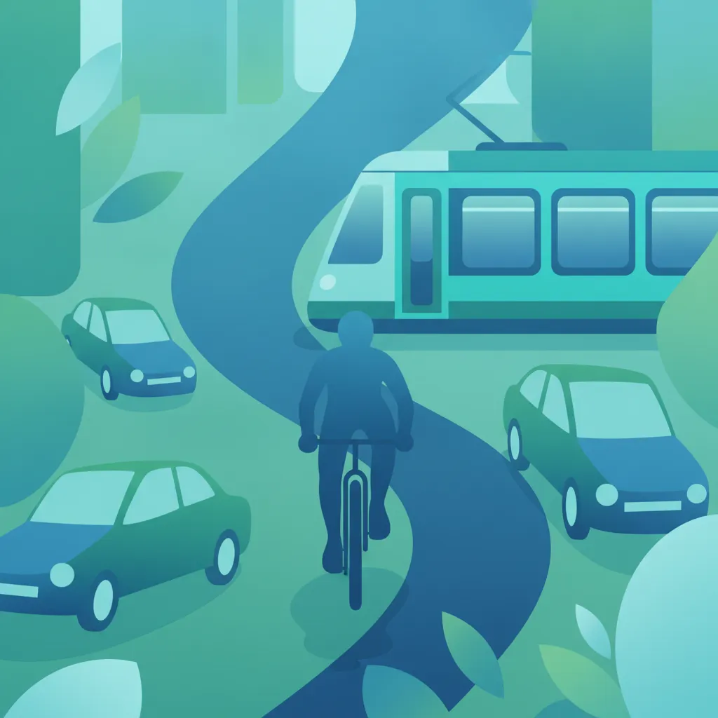 Herausforderungen im Stadtverkehr: Stau, Parkende Fahrzeuge und enge Straßen Lektionsübersichtsbild