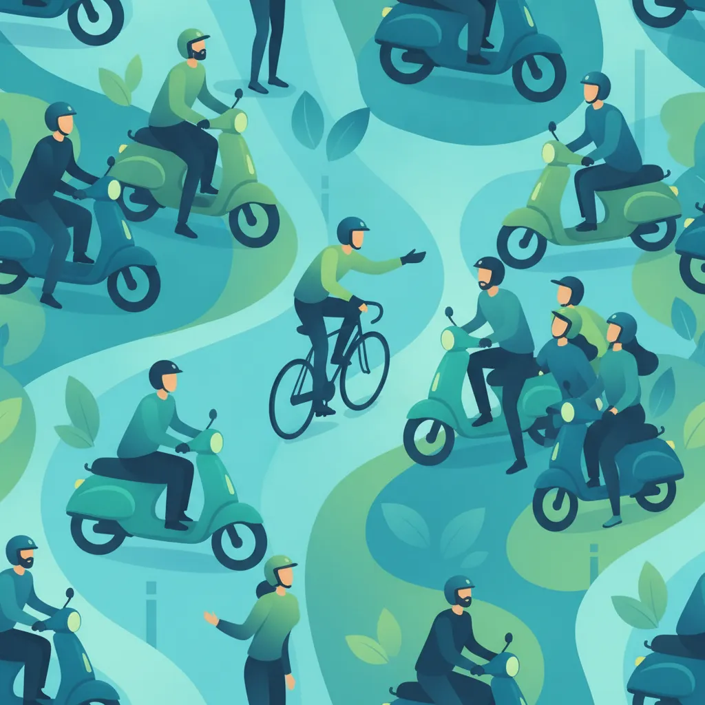 Rechte und Pflichten von Motorradfahrern auf der Straße Unterrichtsbild