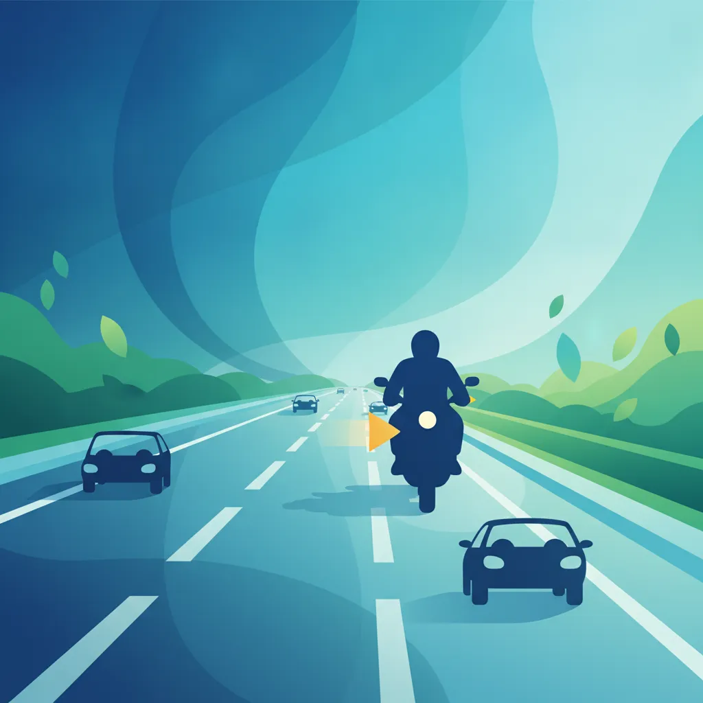 Motorradfahren auf Autobahnen: Auffahrt, Spurdisziplin und Ausfahrten Unterrichtsbild
