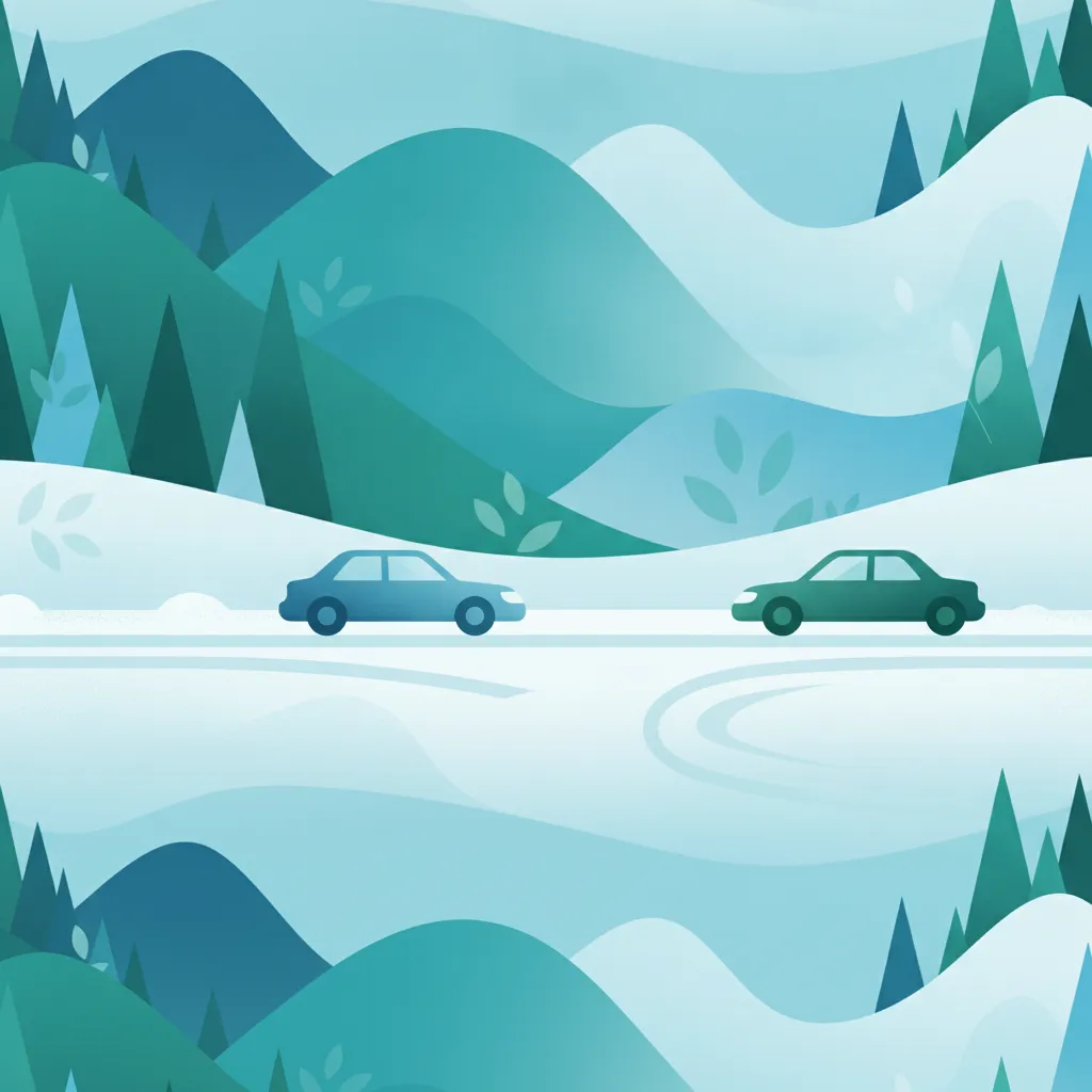 Schnee-, Eis- und Winterfahrradsicherheitsmaßnahmen Unterrichtsbild