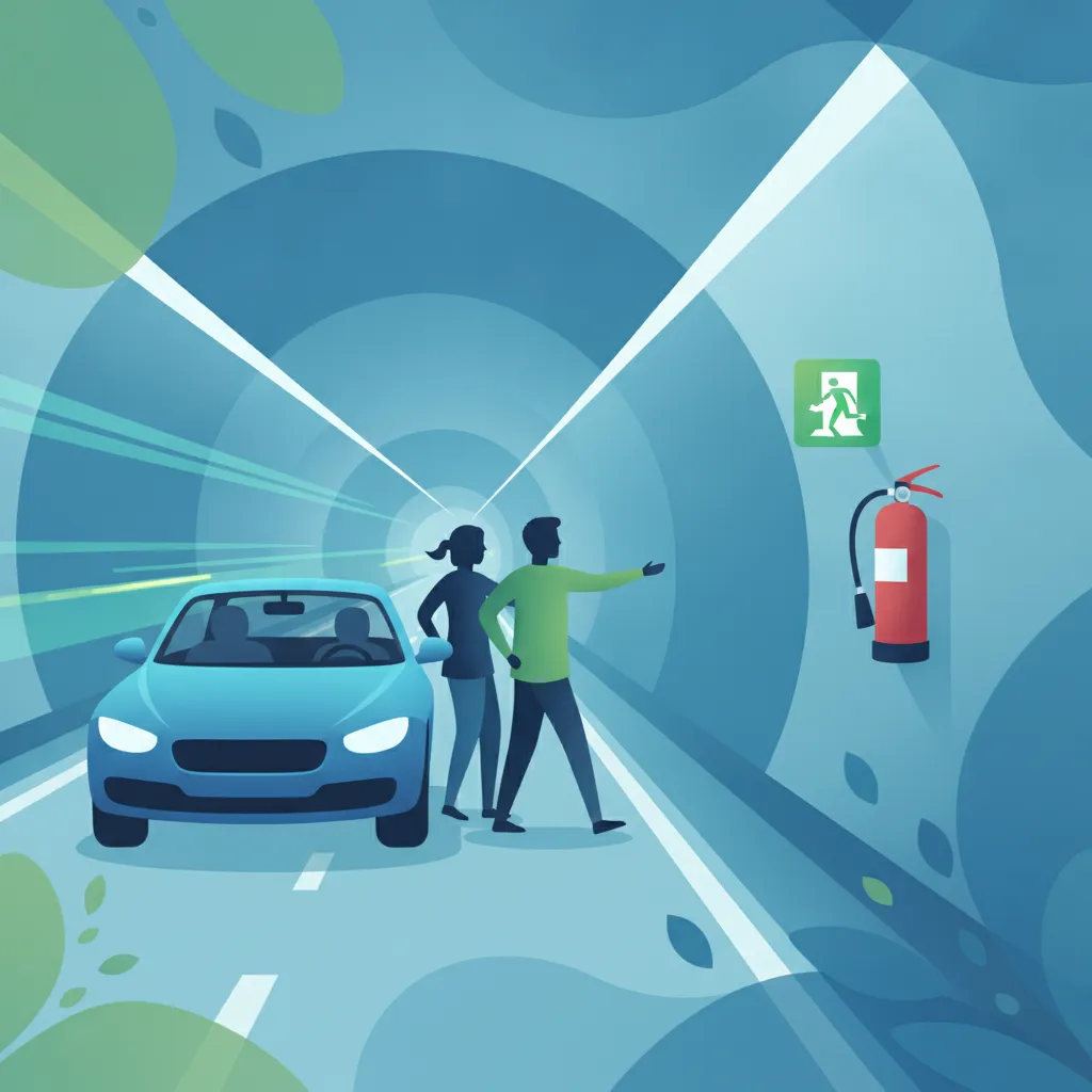 Sicherheit in Tunneln: Notfallverfahren und Ausrüstung Unterrichtsbild