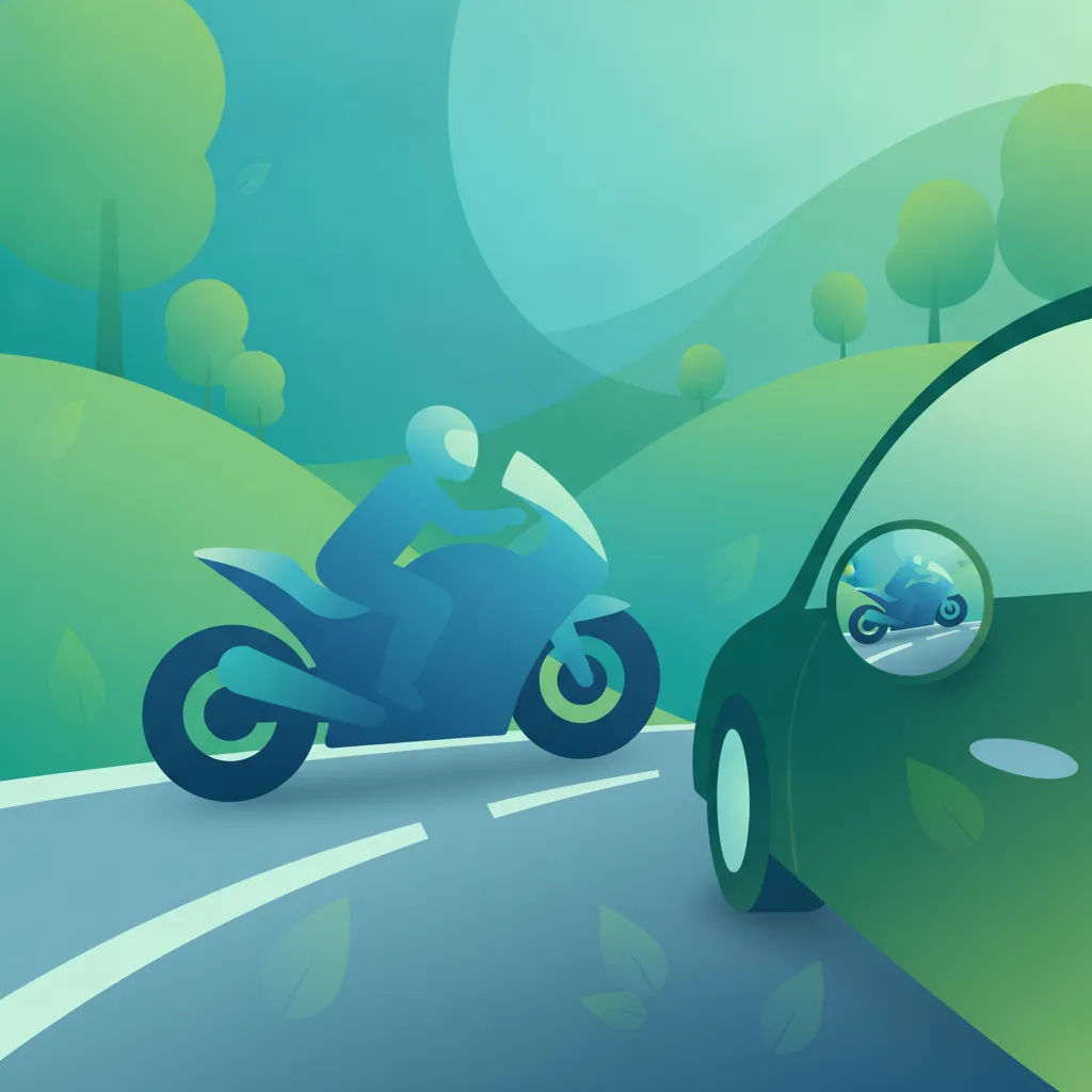 Sicheres Überholen für Motorradfahrer Unterrichtsbild