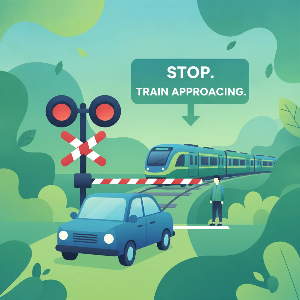 Railway Crossings and Level Crossing Safety lesson image