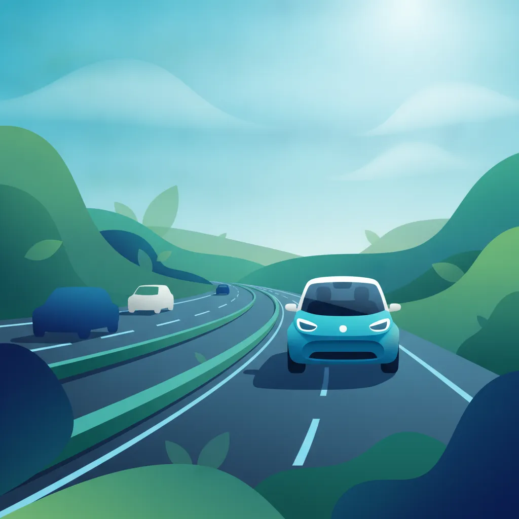 Straßenpositionierung: Fahrspurwahl und Sichtbarkeit im Schweizer Verkehr Unterrichtsbild