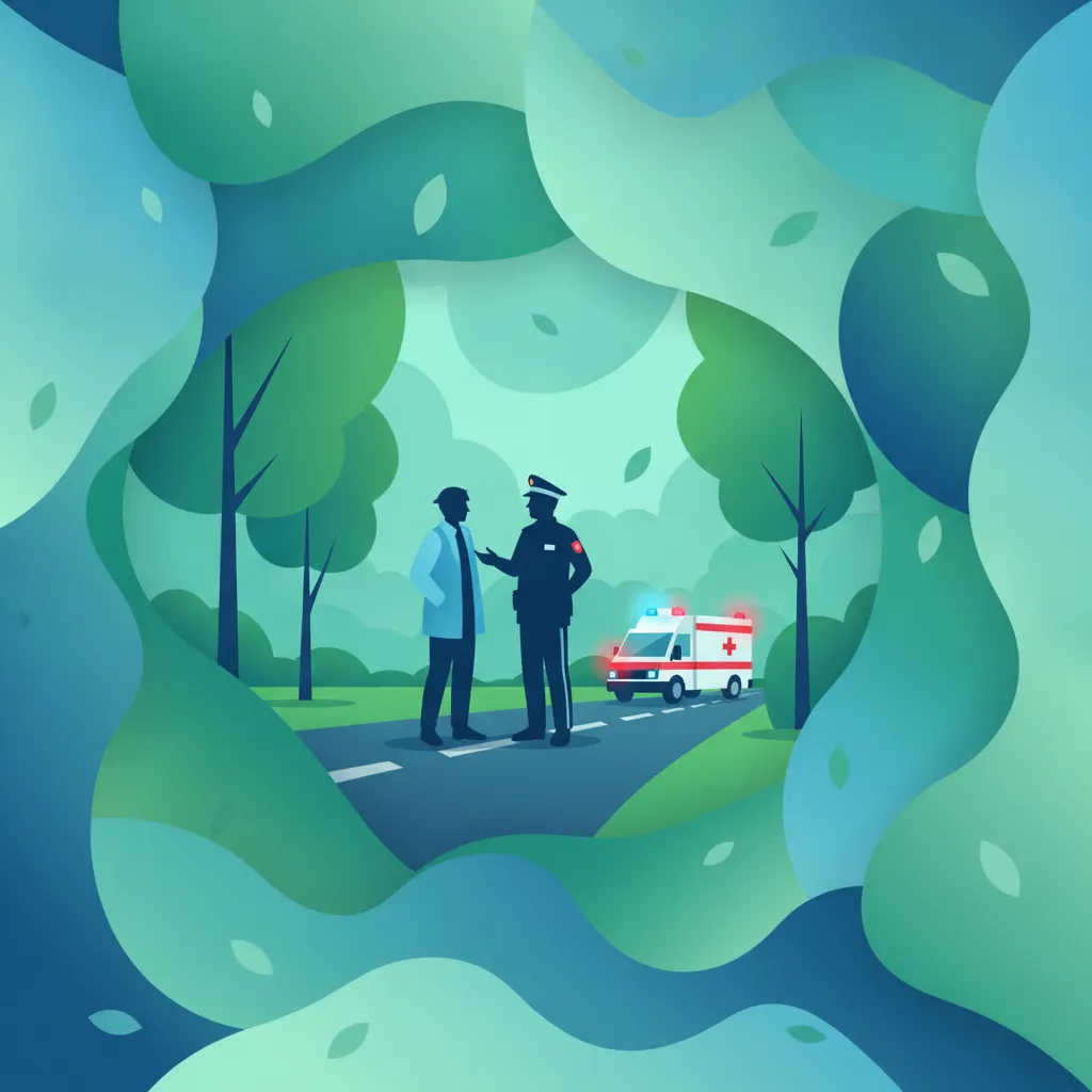 Meldung von Vorfällen und Interaktion mit Polizei und Rettungsdienst Unterrichtsbild