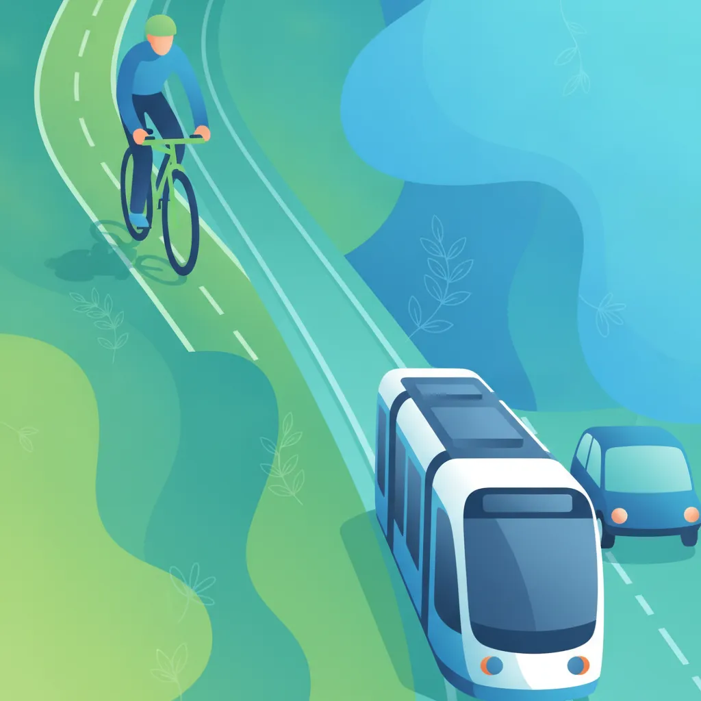 Imagen de la lección Situaciones viales compartidas (carriles bici, vías de tranvía)
