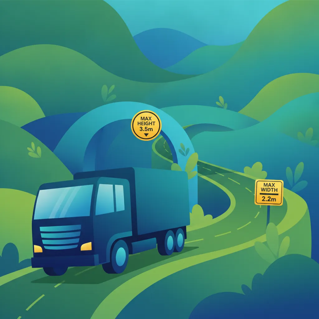 Imagen de la lección Planificación de rutas considerando límites de altura, anchura y peso