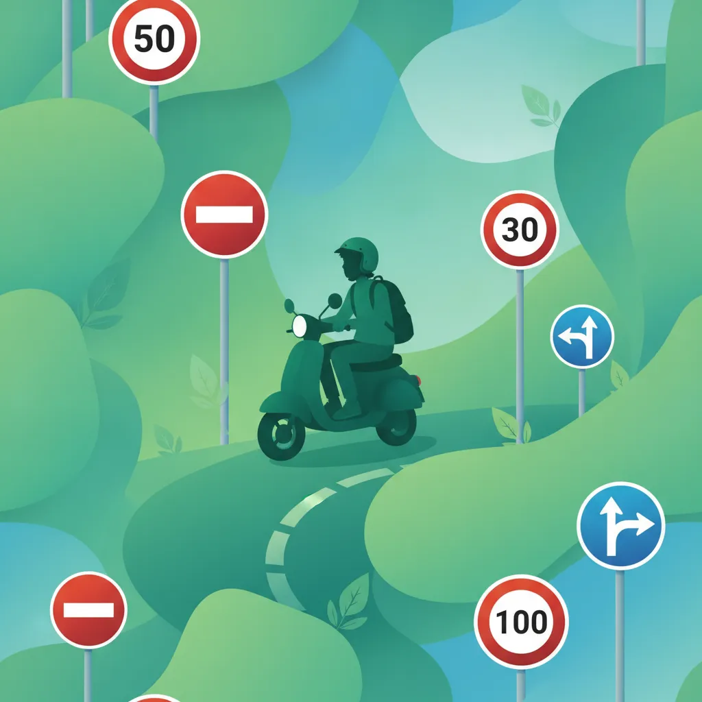 Imagen de la lección Visión general de las señales de tráfico relevantes para los conductores AM
