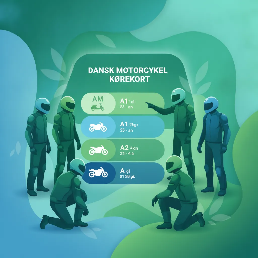Überblick über dänische Motorradführerscheine Unterrichtsbild