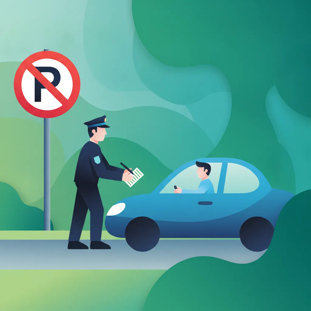Rechtliche Konsequenzen und Strafen für Verkehrsverstöße Unterrichtsbild