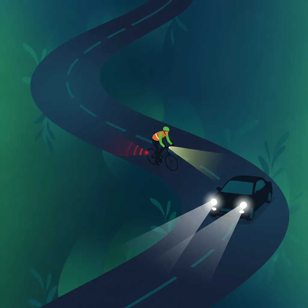 Image de la leçon Conduire dans l'obscurité : feux et réflectivité