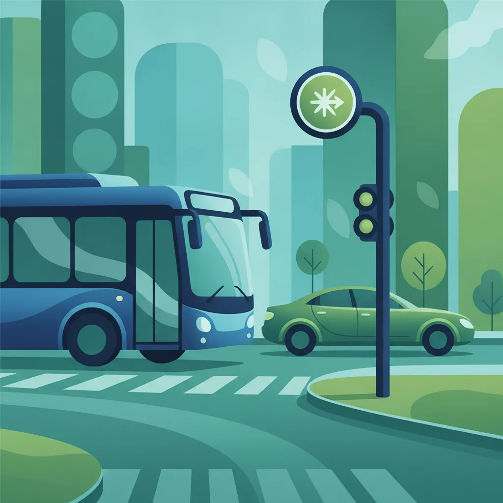 Theorie für dänische Fahrgäste D: Nutzung von Busspuren und Vorrangschaltungen für den öffentlichen Nahverkehr
