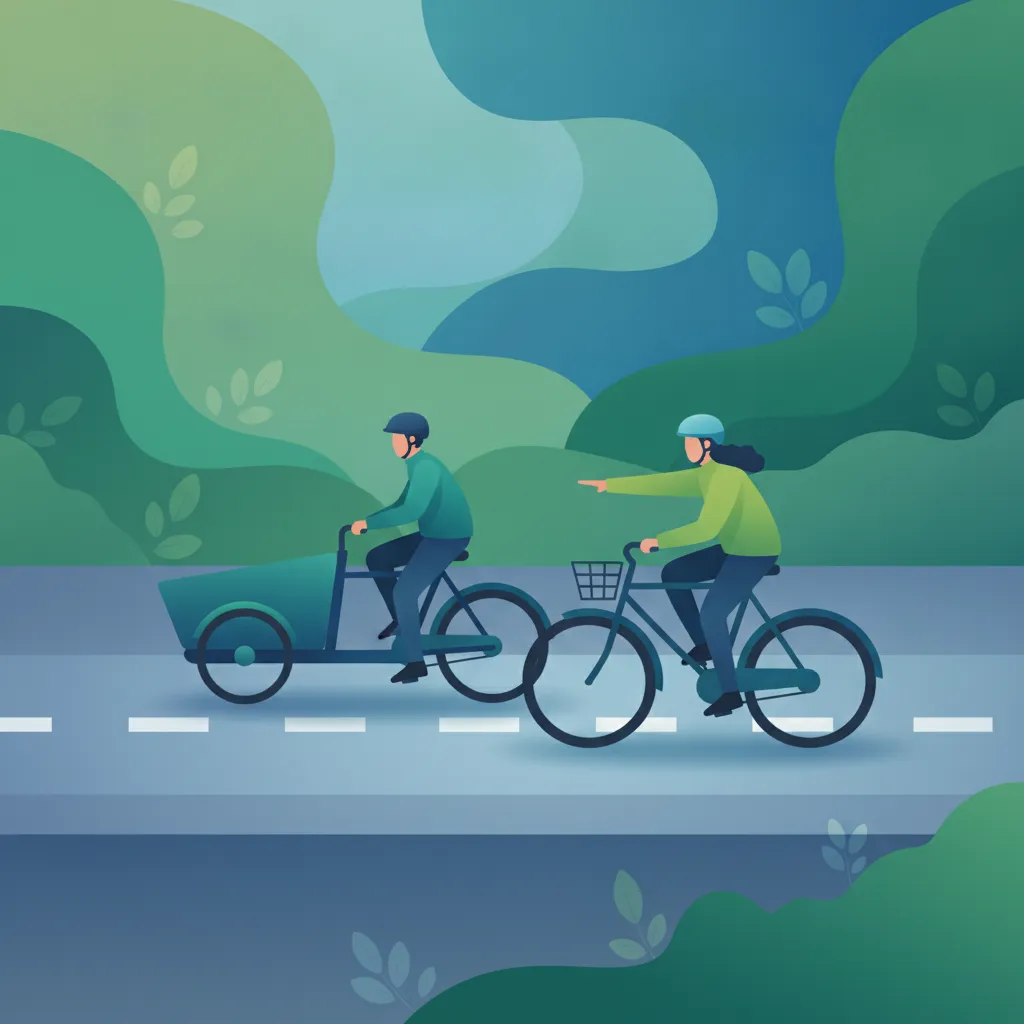 Interaktion mit Radverkehr und Lastenrädern Unterrichtsbild