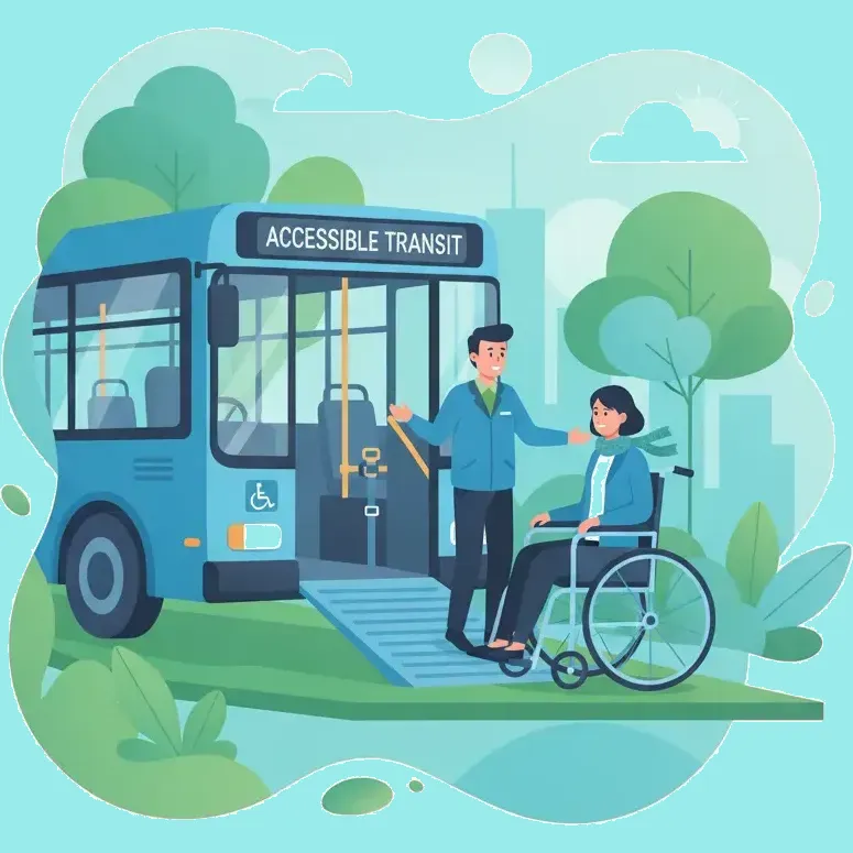 Barrierefreiheit für Fahrgäste mit eingeschränkter Mobilität Lektionsübersichtsbild