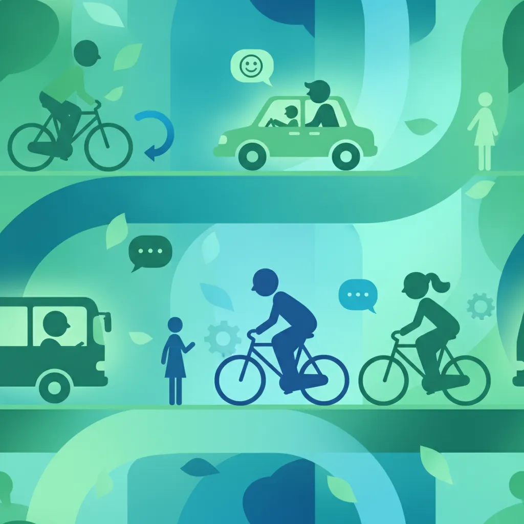 Kommunikation mit anderen Verkehrsteilnehmern Unterrichtsbild