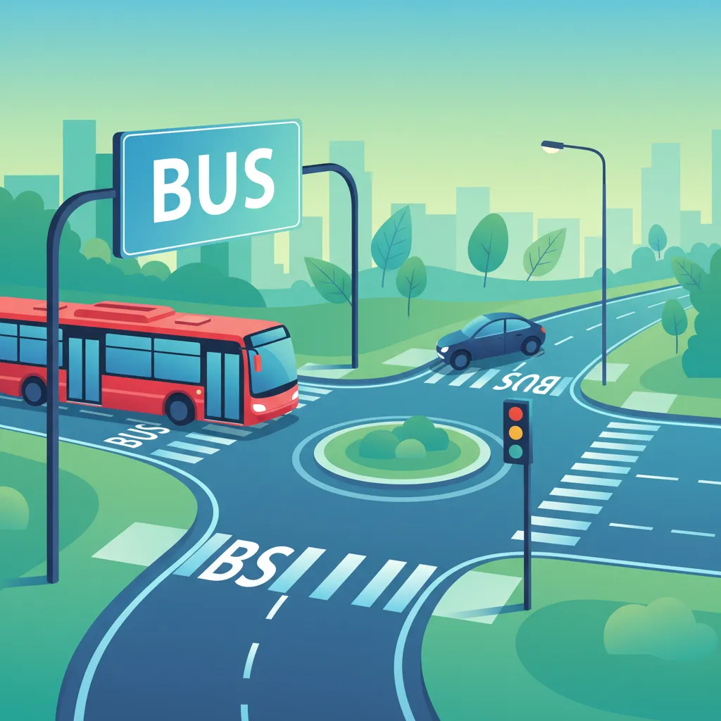 Image de la leçon Utilisation des voies de bus et signalisation