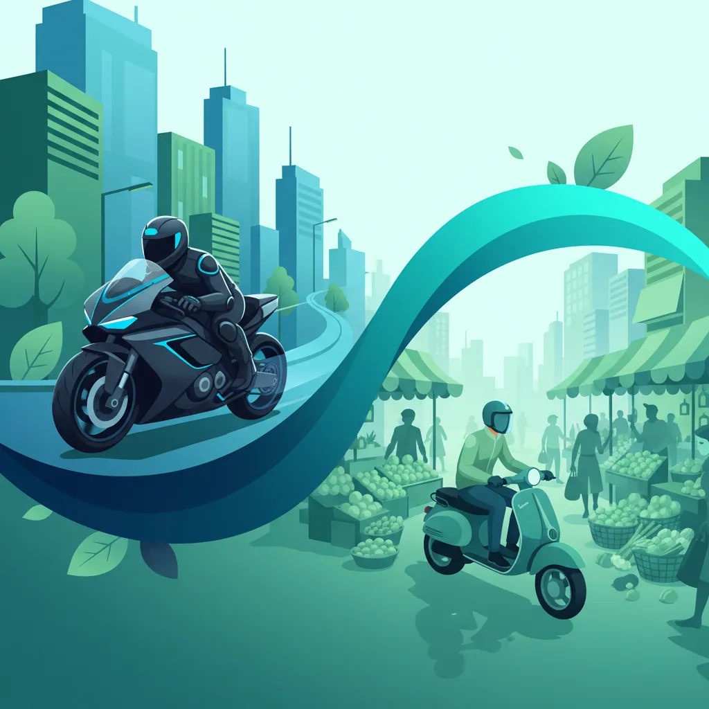 Motorradtypen und Anwendungsfälle Unterrichtsbild