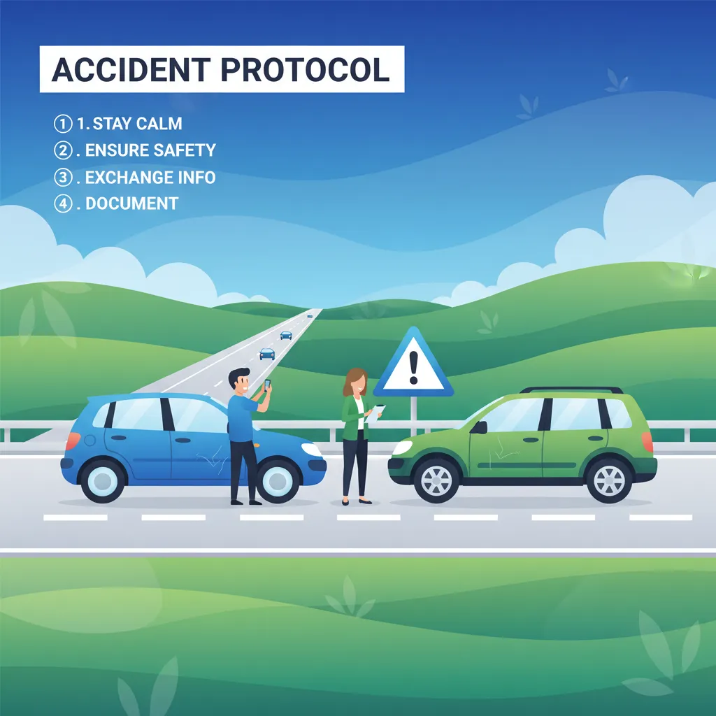 Was tun nach einem Unfall Unterrichtsbild