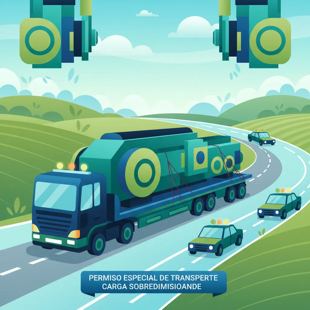 Spanische LKW-Theorie C/C1: Vorschriften für überdimensionale Ladungen
