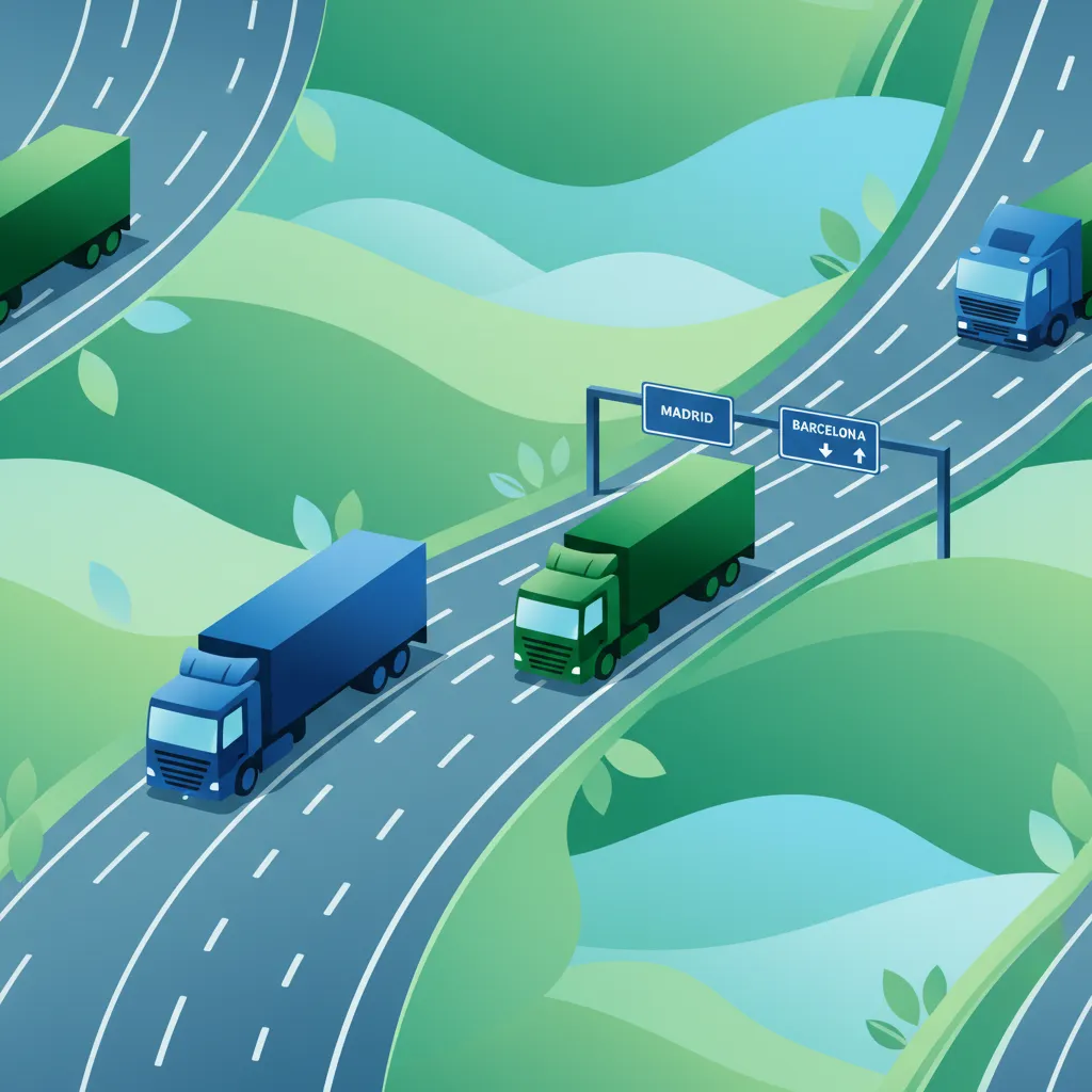 Regeln für LKW auf Autovías und Autopistas Unterrichtsbild