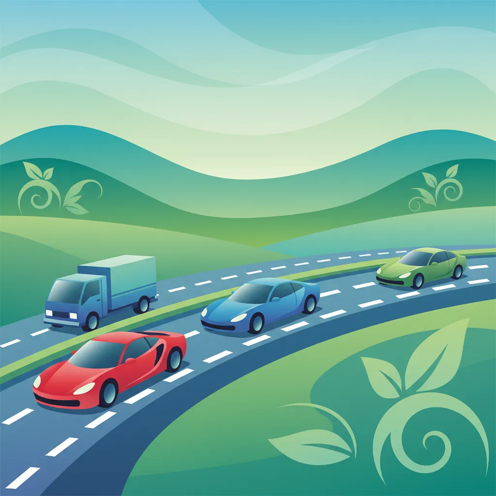 Überholen und Fahrstreifenführung Unterrichtsbild