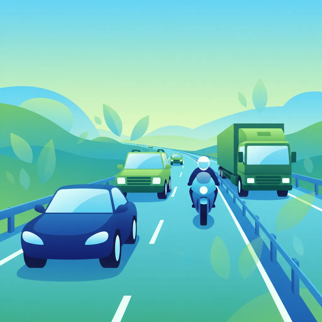 Defensive Strategien im gemischten Verkehrsfluss Unterrichtsbild