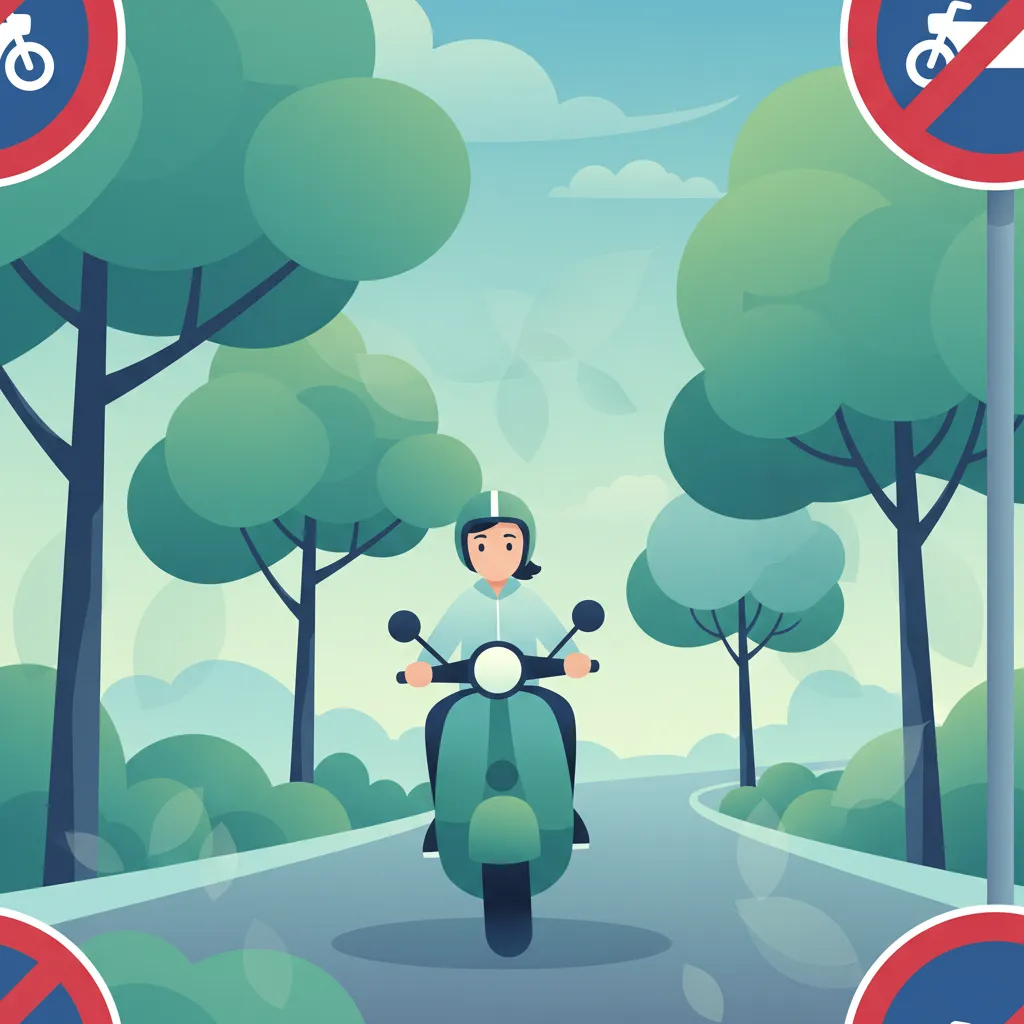 Vorschriftszeichen für Mopeds Lektionsübersichtsbild