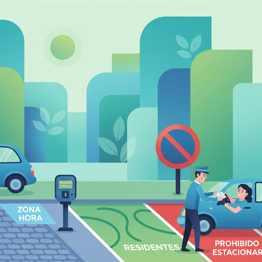 Regelungen für Parkzonen und Strafen Unterrichtsbild