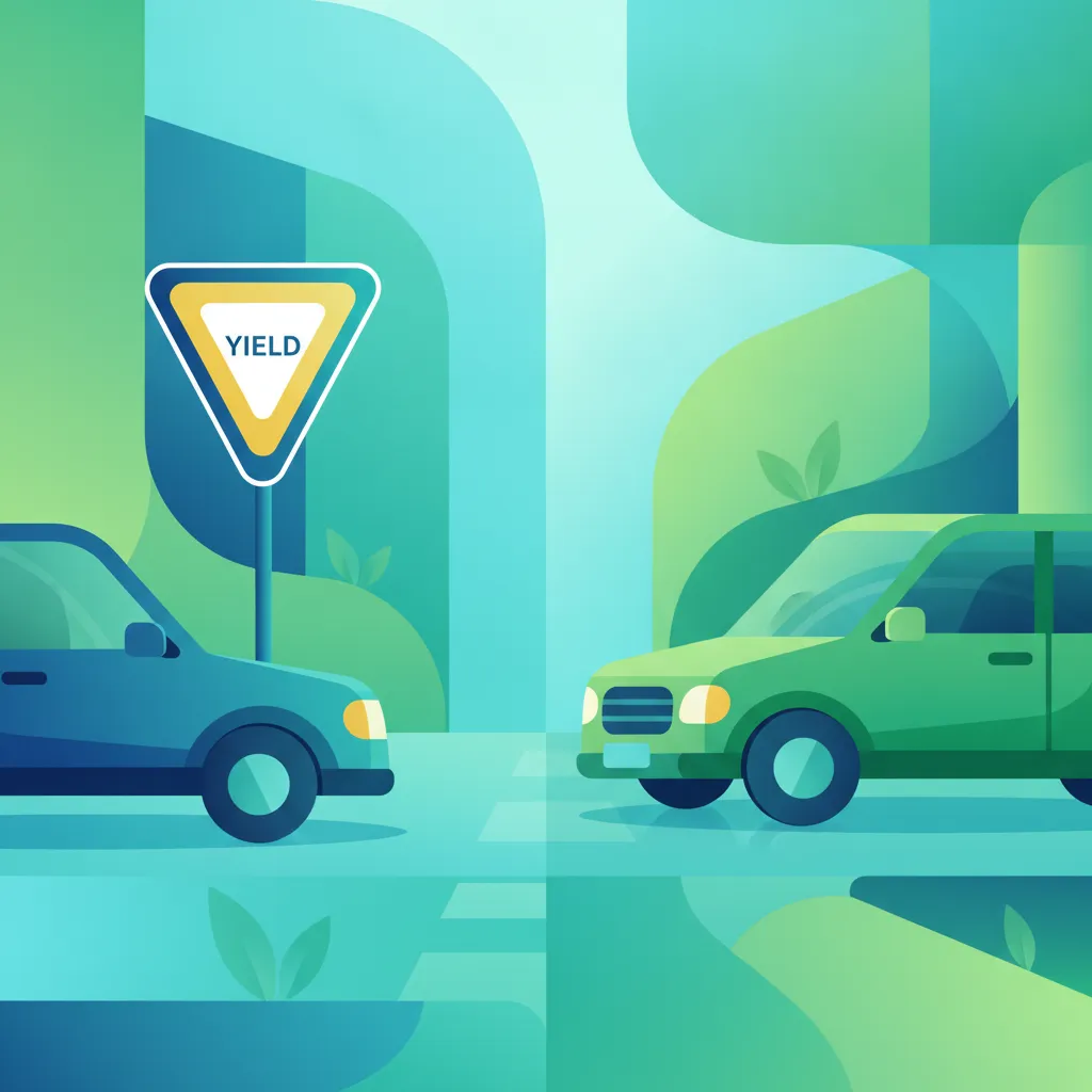 Image de la leçon Règles de priorité : droit de passage, priorité à droite et panneaux de signalisation