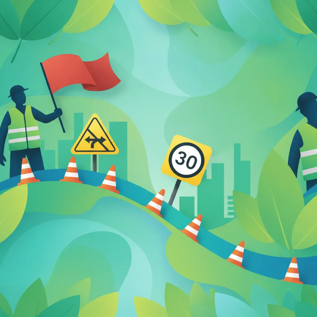 Image de la leçon Panneaux temporaires : Travaux et événements