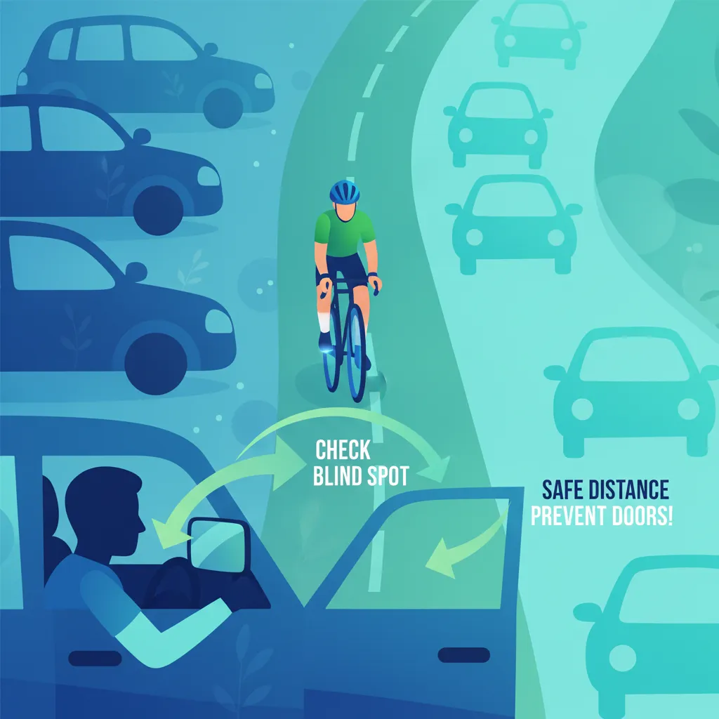 Image de la leçon Interactions avec les cyclistes en circulation mixte