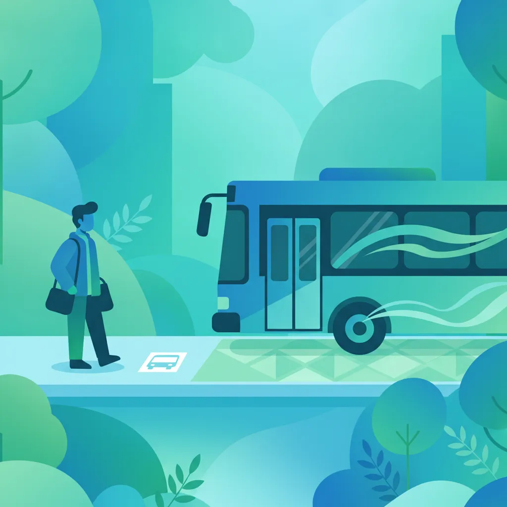 Image de la leçon Positionnement correct aux arrêts de bus pour un embarquement sécurisé