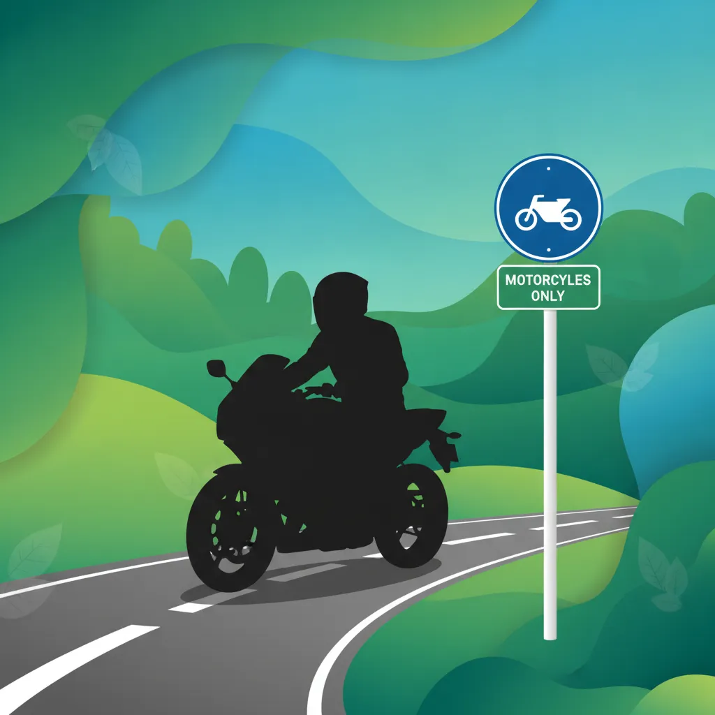 Image de la leçon Panneaux de signalisation réglementaires pour motocyclistes
