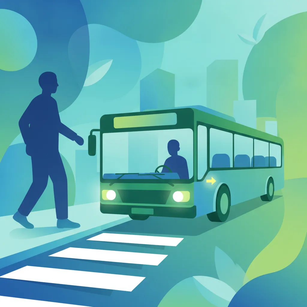 Image de la leçon Priorité aux piétons et opérations de bus