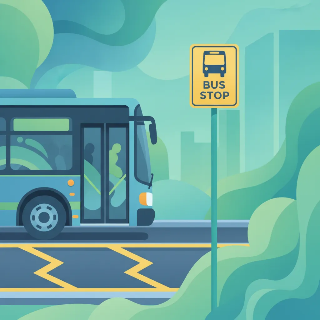 Image de la leçon Comprendre la signalisation et le marquage des arrêts de bus