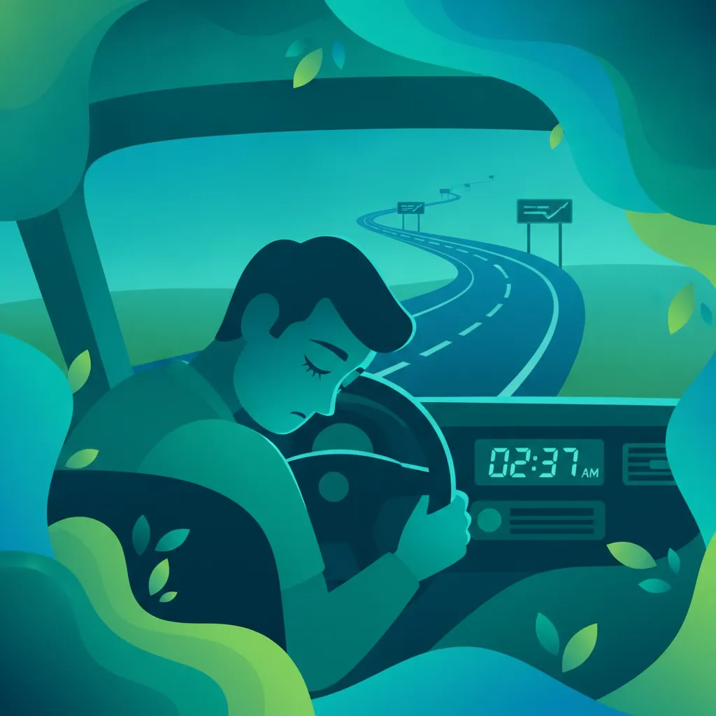Image de la leçon Reconnaître et gérer la fatigue du conducteur