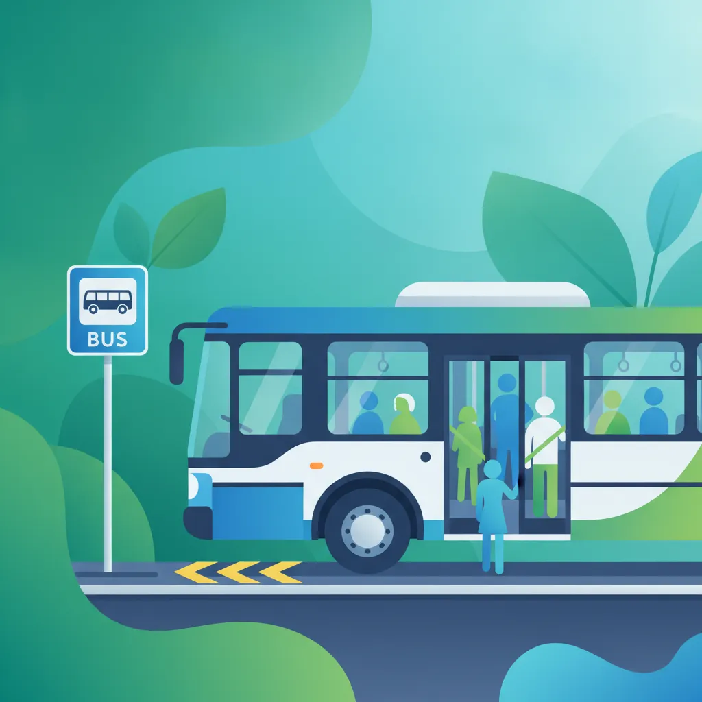 Obraz lekcji Oznakowanie przystanków autobusowych i stref wsiadania pasażerów